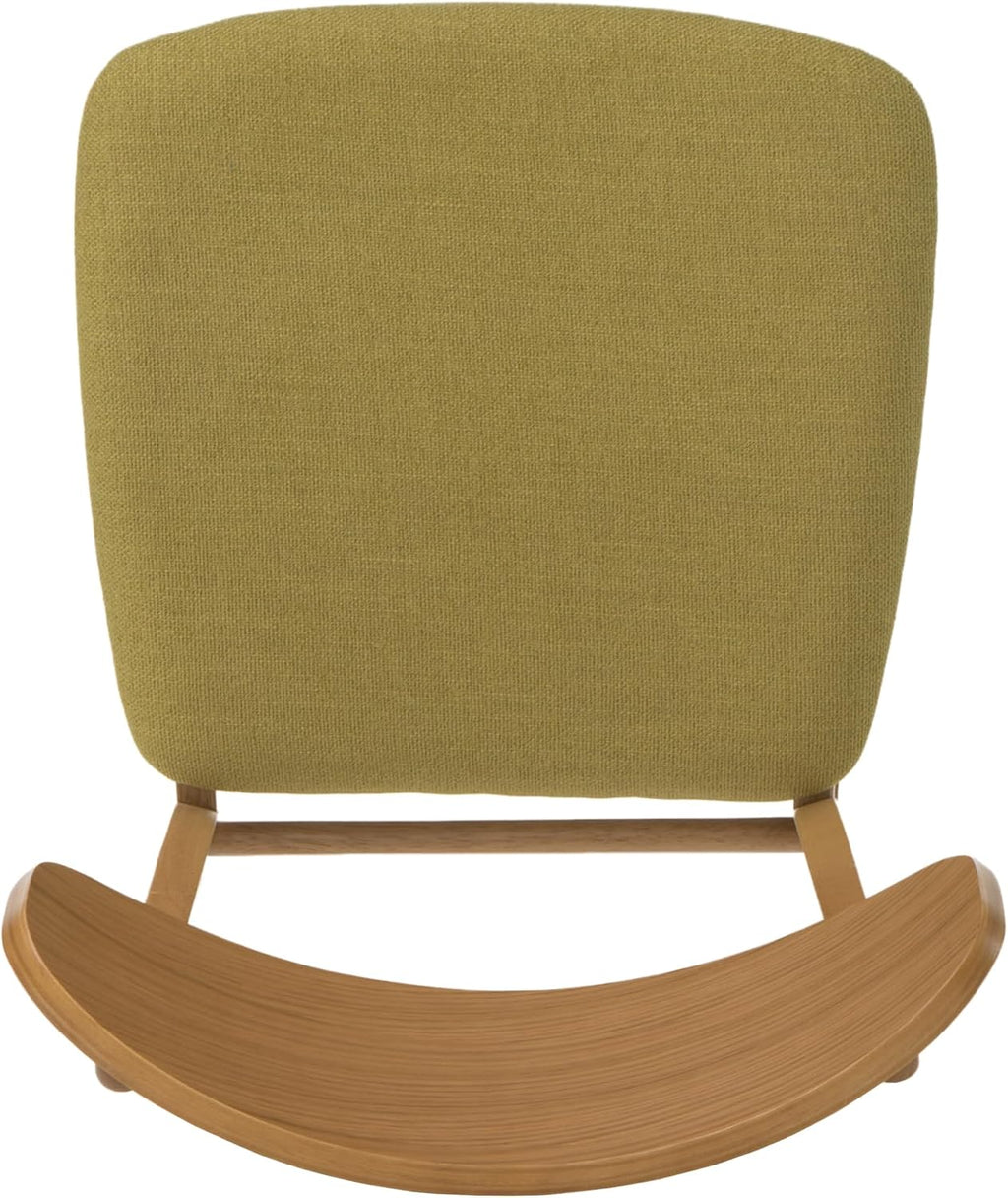 Christopher Knight Home Lucious Curved Leg Rectangular Dining Set, 5-Pcs Set, Natural Oak / Green Tea