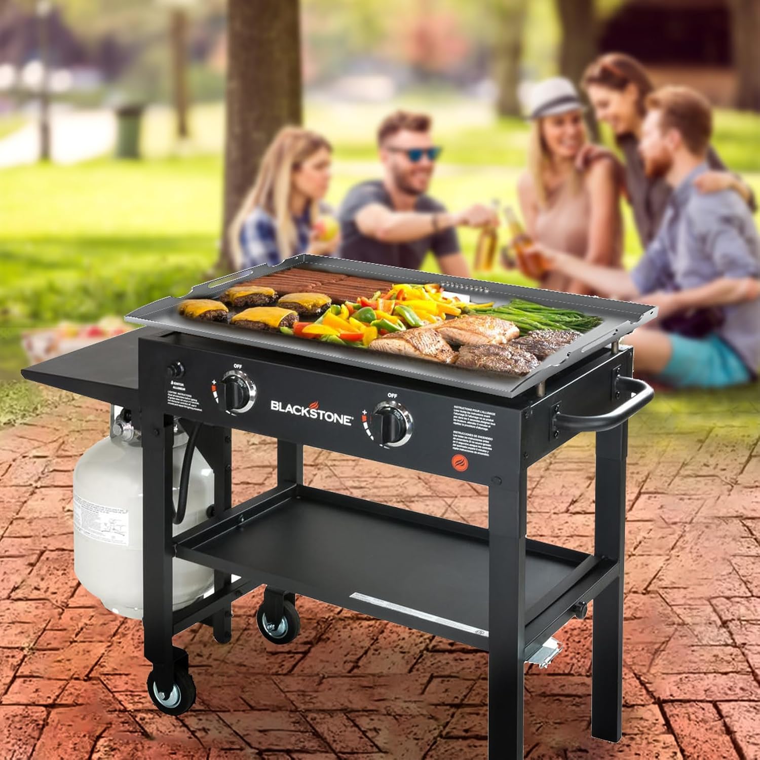 New Upgrade 28 Inch Griddle Replacement Top for Blackstone 28' Flat Top Grill 1803 1924 1883 1853, Gas Griddle Replacement Parts Top with Rear Grease System for Most Blackstone 28' Flat Top Grill