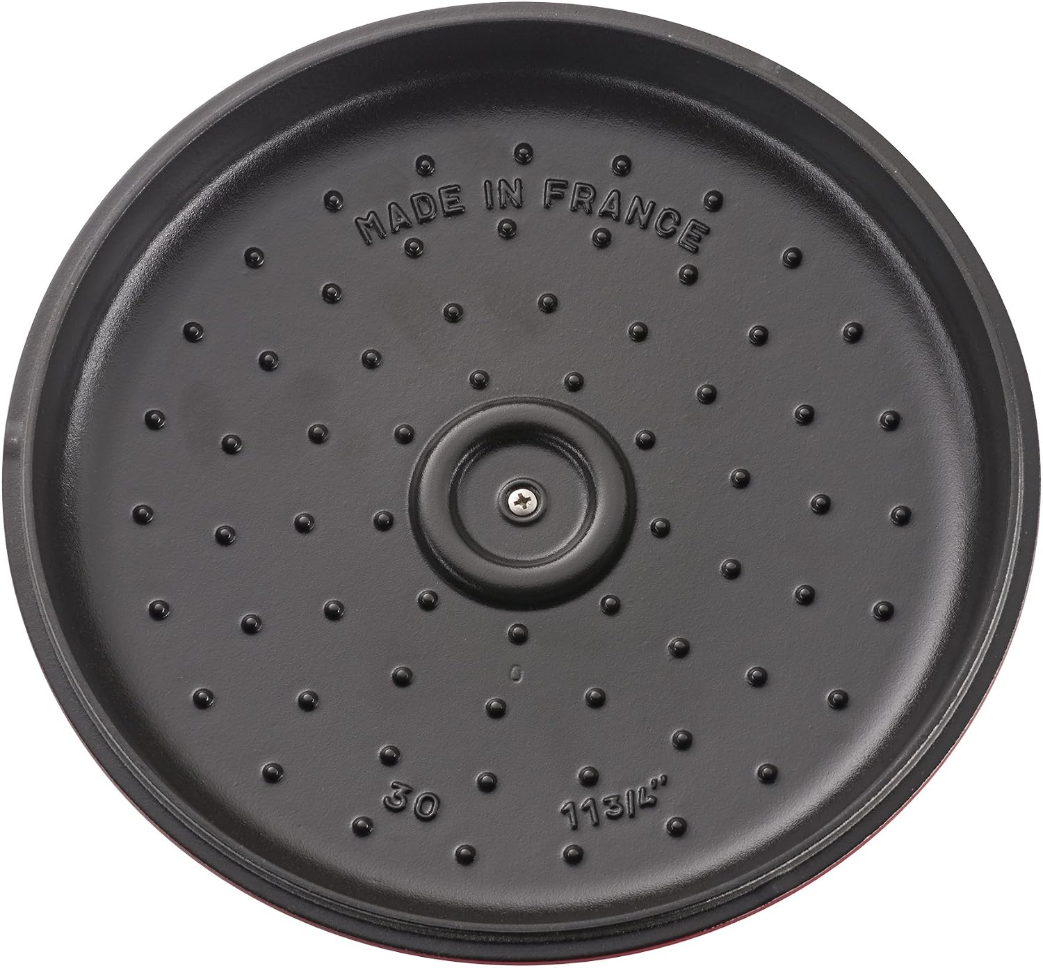 Staub Cast Iron Braiser, Dutch Oven, 3.5-quart, serves 3-4, Made in France, Cherry