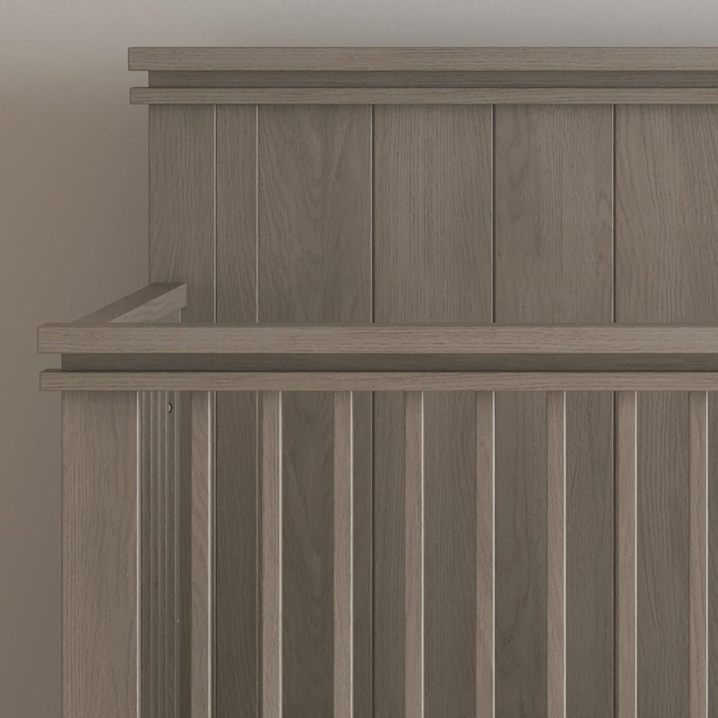 Child Craft Denman Crib, Dresser and Chest Nursery Set, 3-Piece, Includes 4-in-1 Convertible Crib, Dresser and Chest, Grows with Your Baby (Crescent Gray)