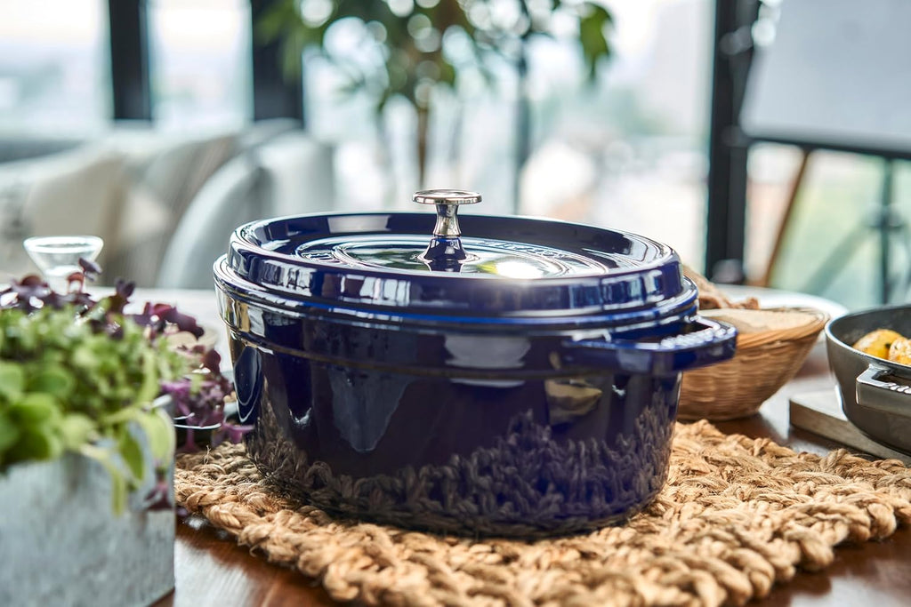 Staub Oval Cocotte - 4.25Qt - Dark Blue