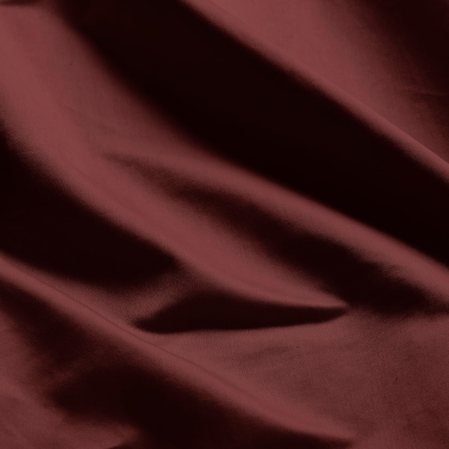 Superior Egyptian Cotton 4 Piece Sheet Set, 650 Thread Count, Modern Design, Sustainable Sheets, Ultra-Soft Basics, Solid, Deep Pocket Fitted Sheet, Flat Sheet, Pillowcases, King, Burgundy