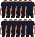 12 Pack Men's Cotton Short Sleeve Lightweight T-Shirts, Bulk Crew Tees for Guys, Solid Bright Colors T-Shirt
