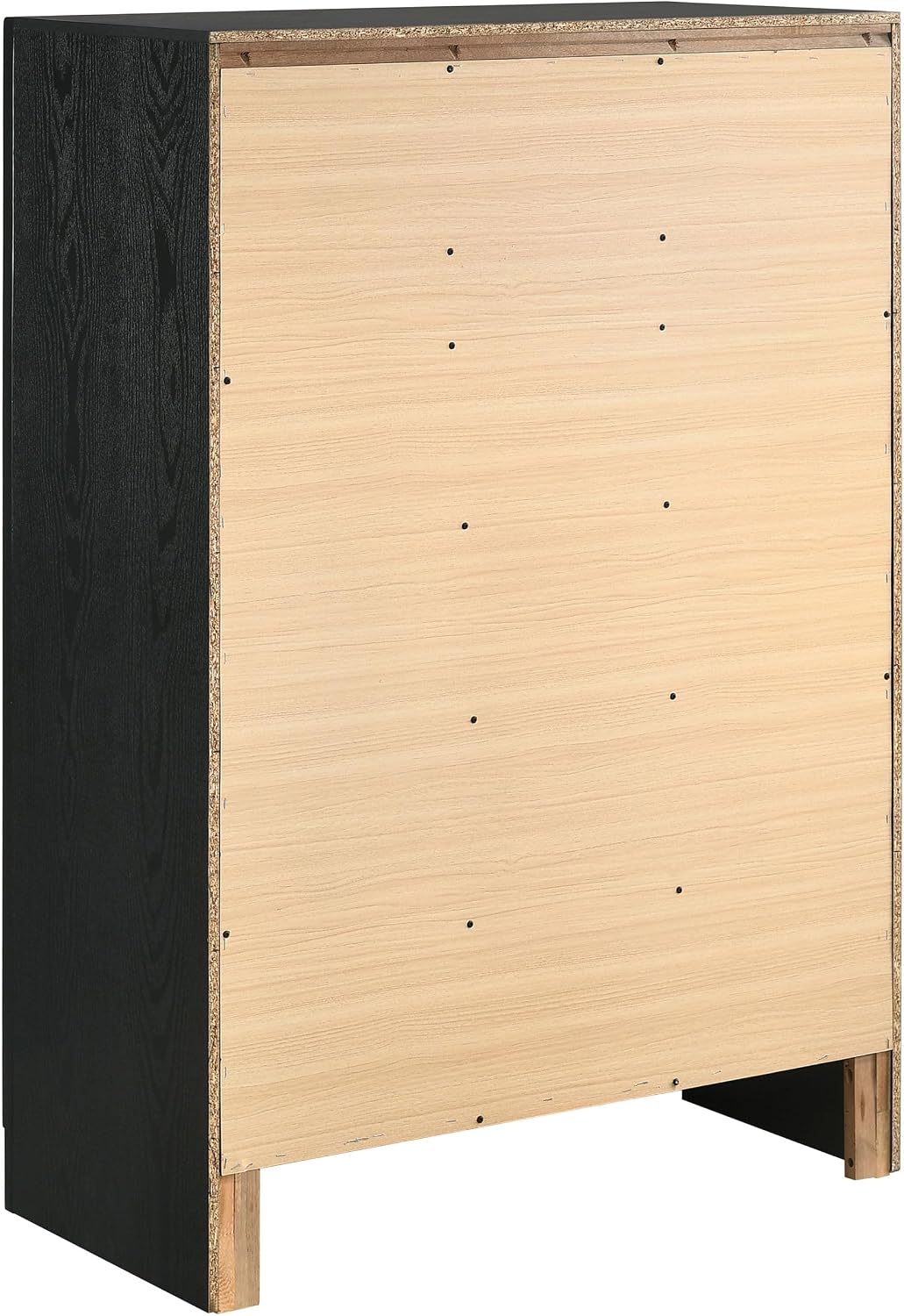 Coaster Home Furnishings Miranda Contemporary 5-Piece Bedroom Set Full Size Storage Panel Bed Frame 50-inch Headboard Black 206361F-S5