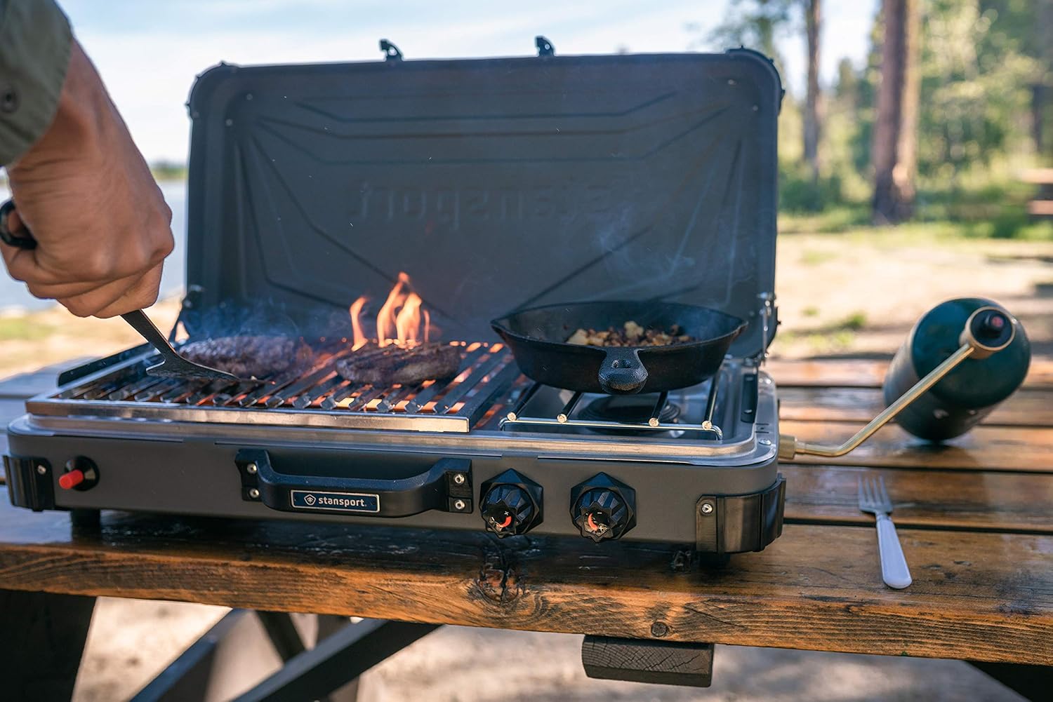 Stansport Boulder Series Propane Stove & Grill Combo (206-700)