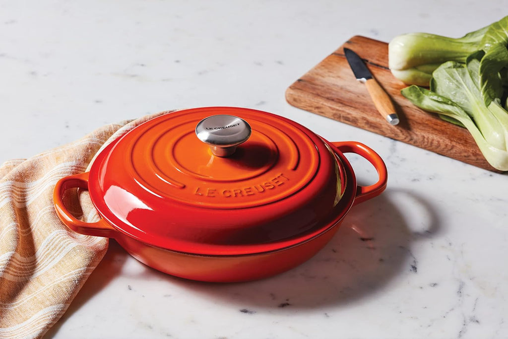 Le Creuset Enameled Cast Iron Signature Braiser, 5qt., Peche