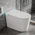 Smart Toilet with Bidet Built In, Heated Seat & Dual Auto Flush, Foot Sensor, Tankless Modern Elongated Electric Toilet with Warm Water & Air Dryer, LED Display & 1000g MaP Flush, 0.8/1 GPF