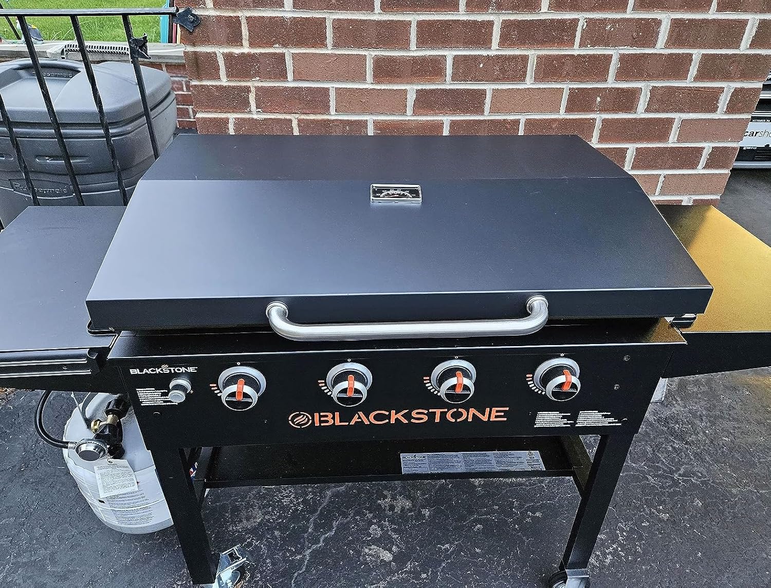 Upgrade Griddle Lid for Blackstone 5857 Omnivore 28' Griddle Hood, Flat Top Hinged Lid for Blackstone 2206 1883 1517 2287 2403, 28 in 3-Burner Omnivore Griddle and More 28 Inch Original Griddle