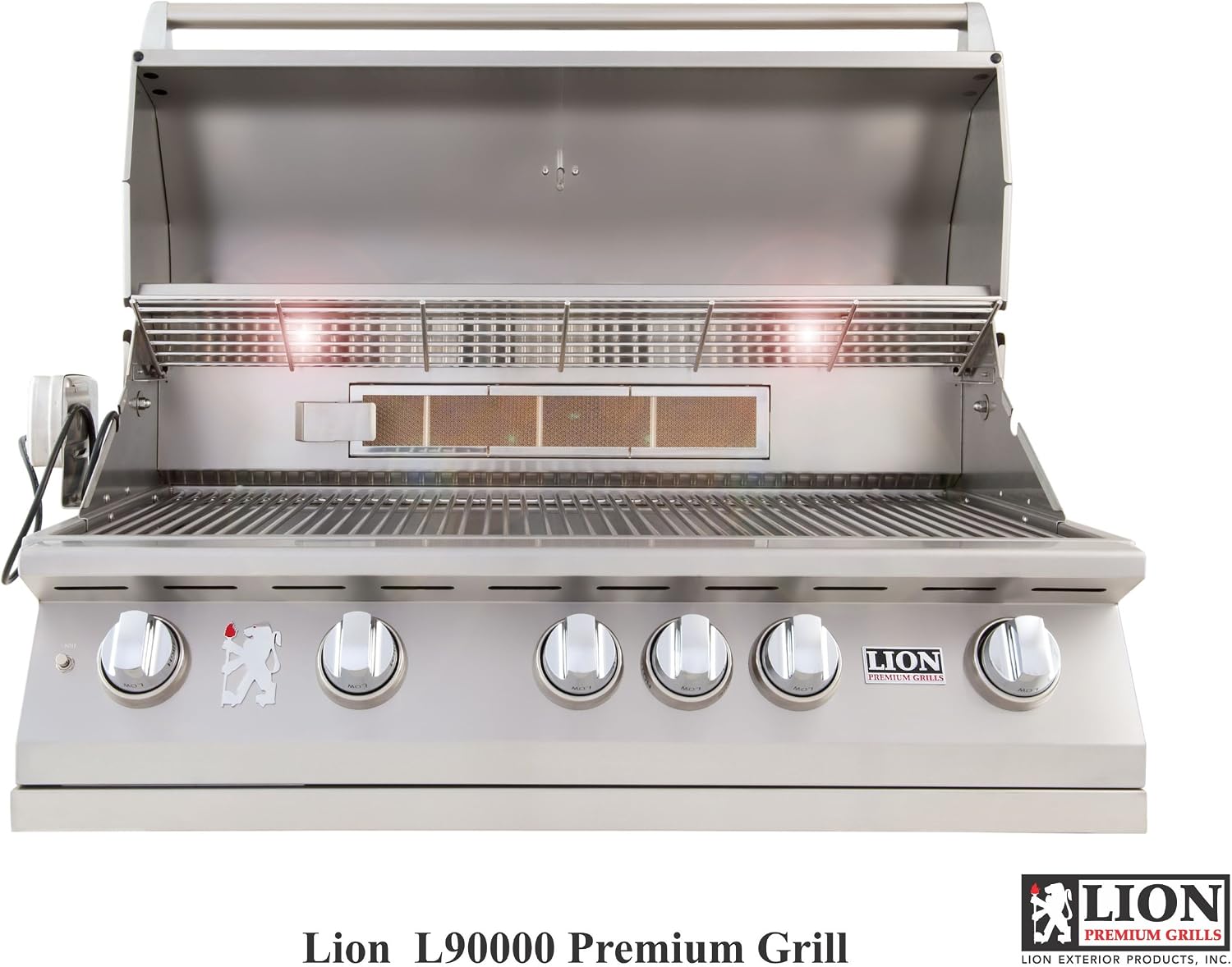 Lion Premium Grills 40' Natural Gas Grill L90000 with Made in USA 32' Double Door Package Deal