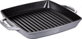 STAUB Square Grill Pan, 33 cm, Graphite Grey