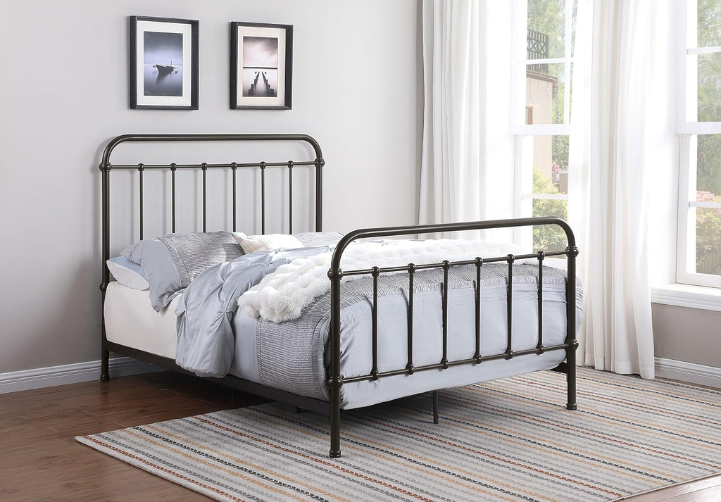 Coaster Home Furnishings Livingston Transitional Wood Full Size Open Frame Bed Frame 52-inch Headboard Dark Bronze 300399F