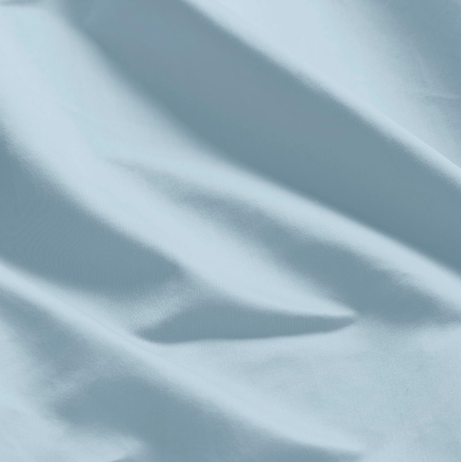Superior Egyptian Cotton 4 Piece Sheet Set, 650 Thread Count, Modern Design, Sustainable Sheets, Ultra-Soft Basics, Solid, Deep Pocket Fitted Sheet, Flat Sheet, Pillowcases, King, Baby Blue