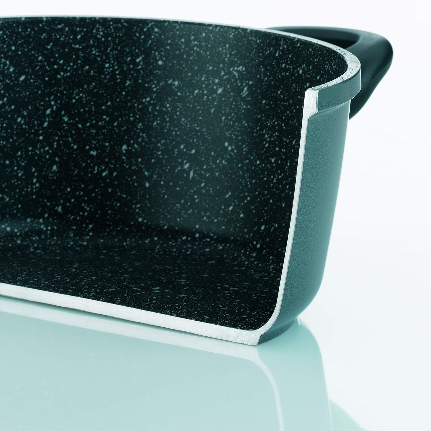 Kela Square Griddle pan Stoneline 28x28cm of Aluminium, Cast, Black, 28 x 28 x 4 cm