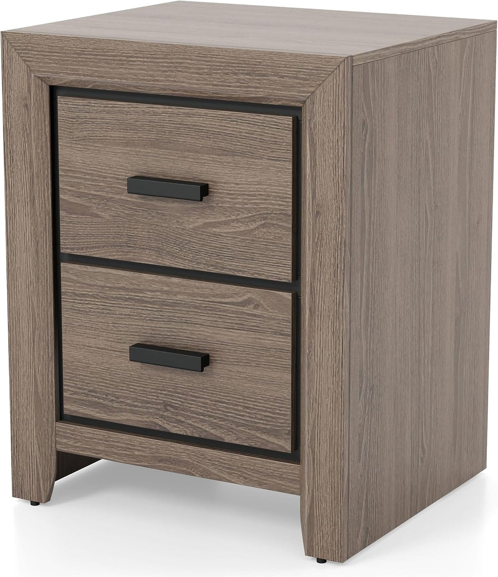 Furniture of America FOA Livorn 3-Piece Gray Wood Bedroom Set - Twin + Nightstand + Trundle