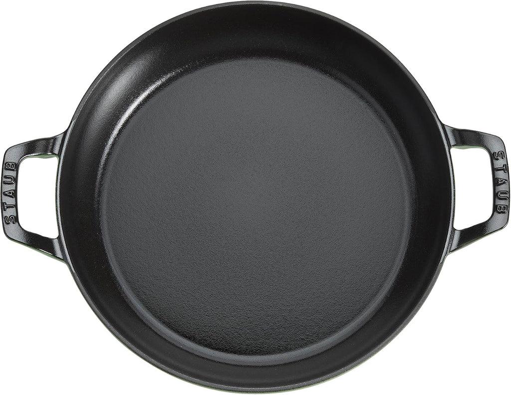 Staub Cast Iron 3.5-qt Braiser with Glass Lid - Pistachio