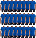 SOCKS'NBULK Men's Cotton Crew Neck Regular T-Shirts Bulk Short Sleeve Lightweight Tees Mix Colors