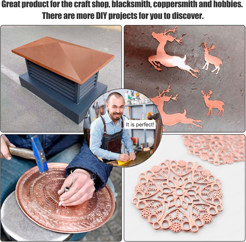 Copper Flashing 99.95% Pure - 20 Gauge 0.8mm Thick Copper Strip - Solid Copper Roll in Various Widths & Length – ASTM B152M Copper Sheet - Contractors & DIY Projects (20 Ga, 6' Width x 20 FT)