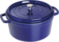 Staub Cast Iron 7-qt Round Cocotte - Dark Blue