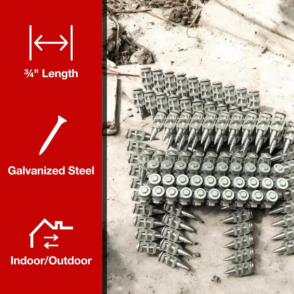 3/4'' Concrete Nails For Hilti BX4-1,000 Compatible X-C 20 B4 MX Concrete Nails