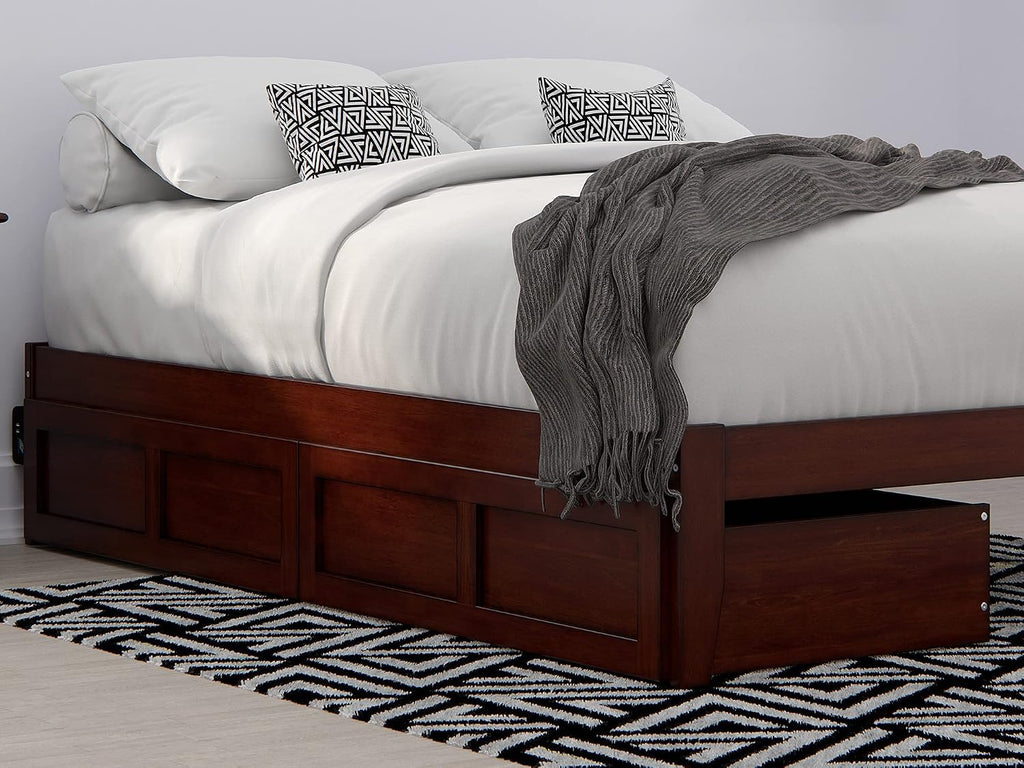 AFI, Bed Drawer Set of 2 Twin/Full, Walnut