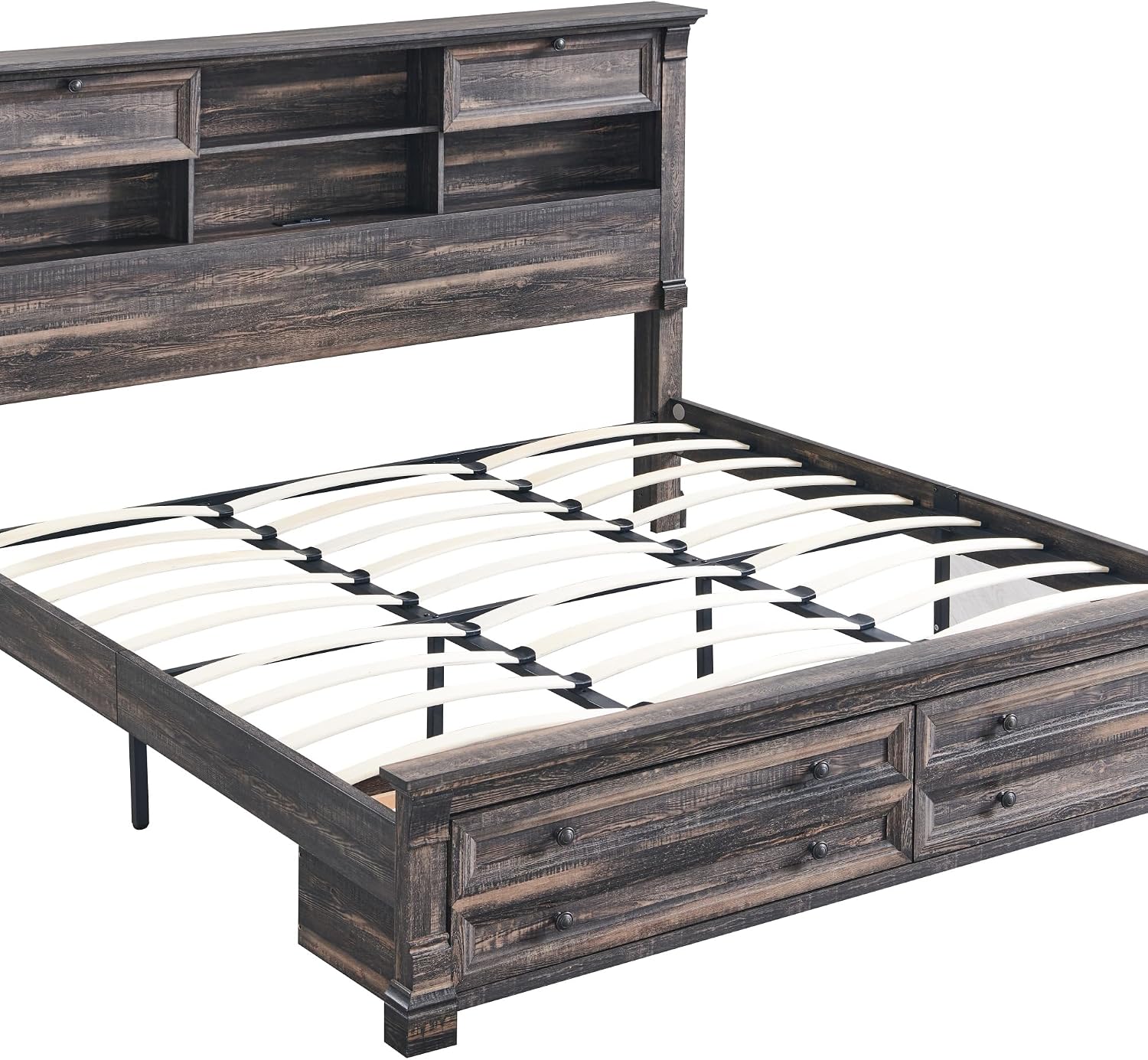 T4TREAM Farmhouse Queen Size Bed Frame