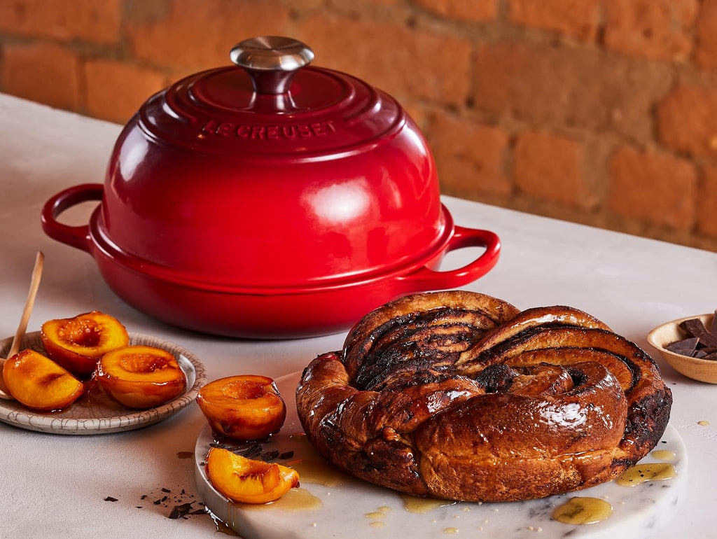 Le Creuset Enameled Cast Iron Signature Round Bread Oven, 9.5 inch, Cerise