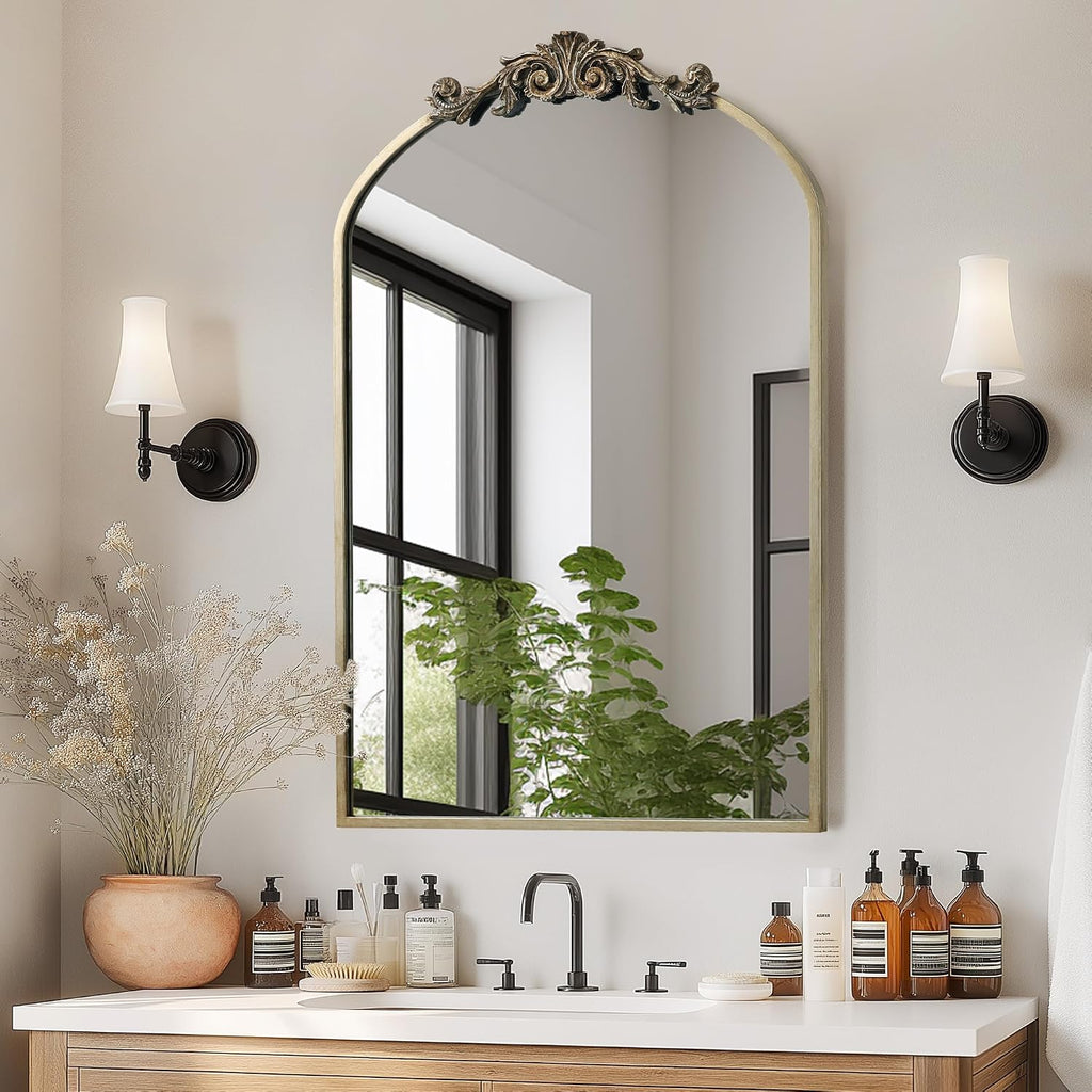 SogesHome 24x36 in Medicine Cabinet with Mirror for Bathroom, Wall Mount Mirror with Storage & 2 Adjustable Shelves for Entryway Hallway Bathroom, Silver