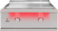 30-Inch Built-In Propane Gas Outdoor Griddle w/Illuminated Front Panel & Knobs - TFG30L