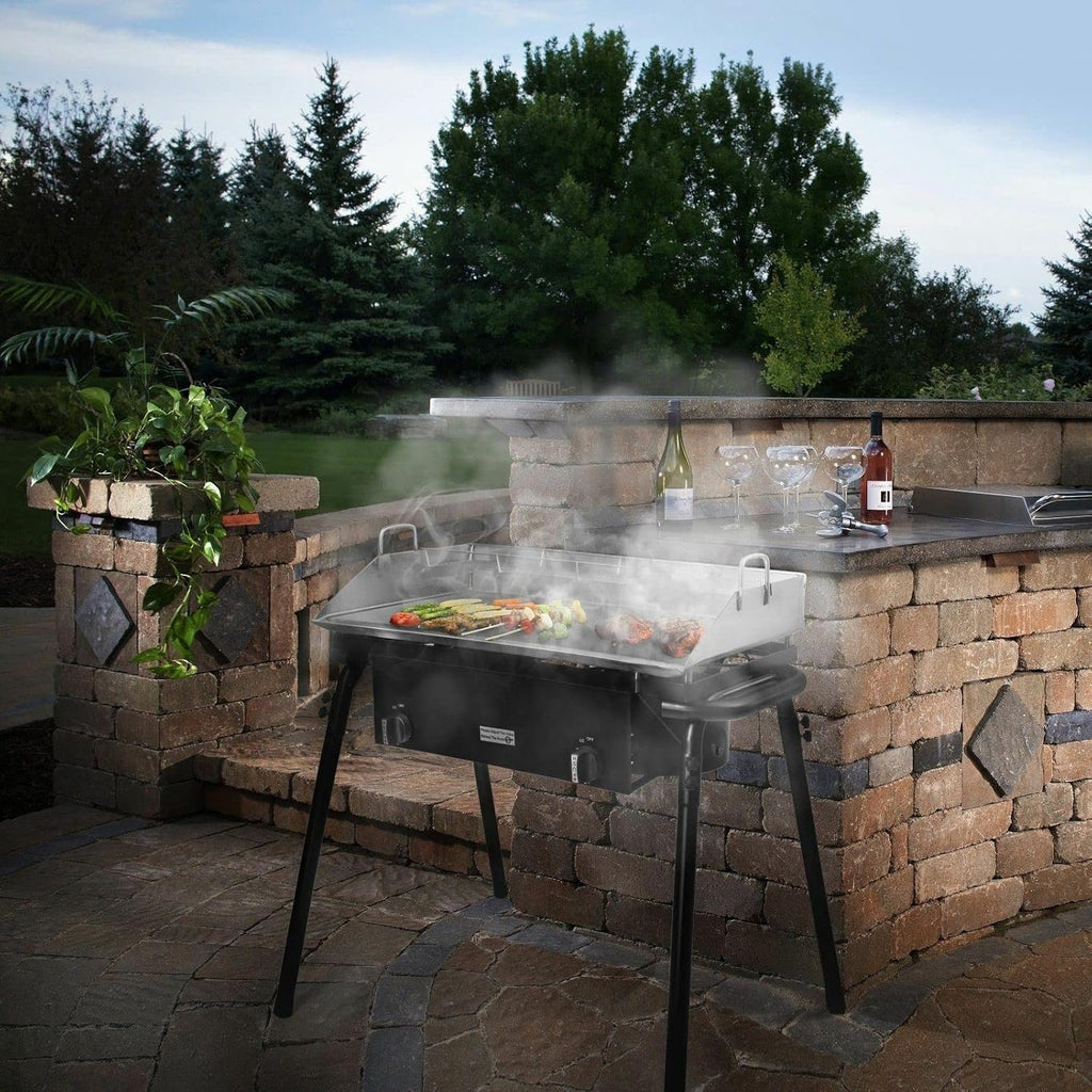 ARC-POWER for Outdoor Propane LPG Flat Top Cooker Grill with Stand Griddle