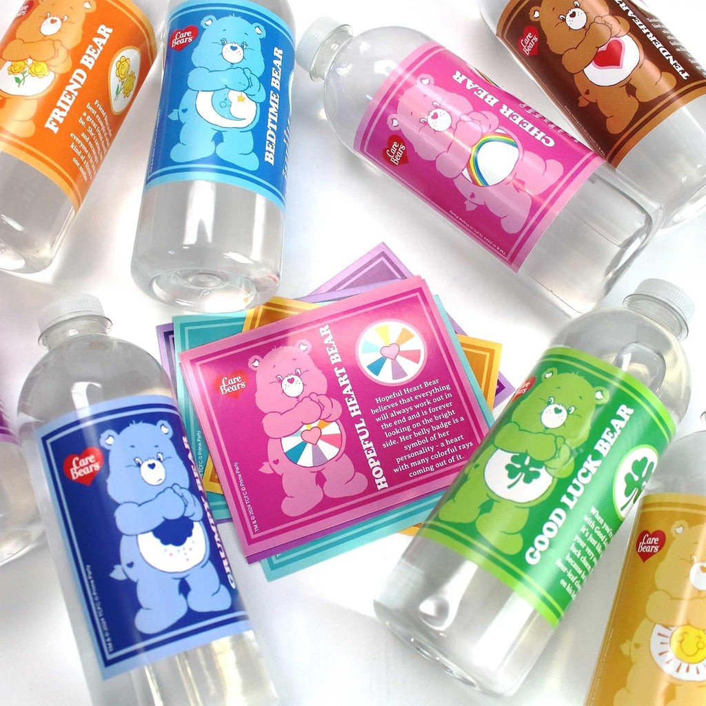 Care Bears Deluxe Party Pack (for 24 Guests)- Plates, Napkins, Bottle Labels, Favorboxes, and more. Great for Nostalgic Birthdays, Baby Shower, Gender Reveal Party, and 1st Birthdays.