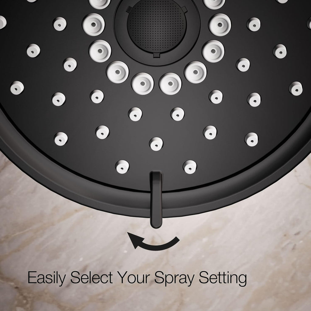 Kohler 22170-BL Purist® Three-function showerhead, 2.5 gpm, Matte Black