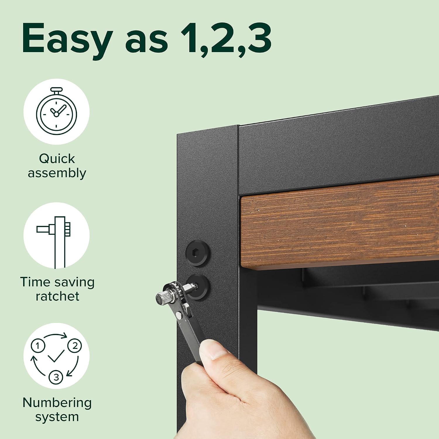 Zinus Kai Bamboo and Metal Platform Bed Frame with Headboard, No Box Spring Needed, Easy Assembly, Full, Brown