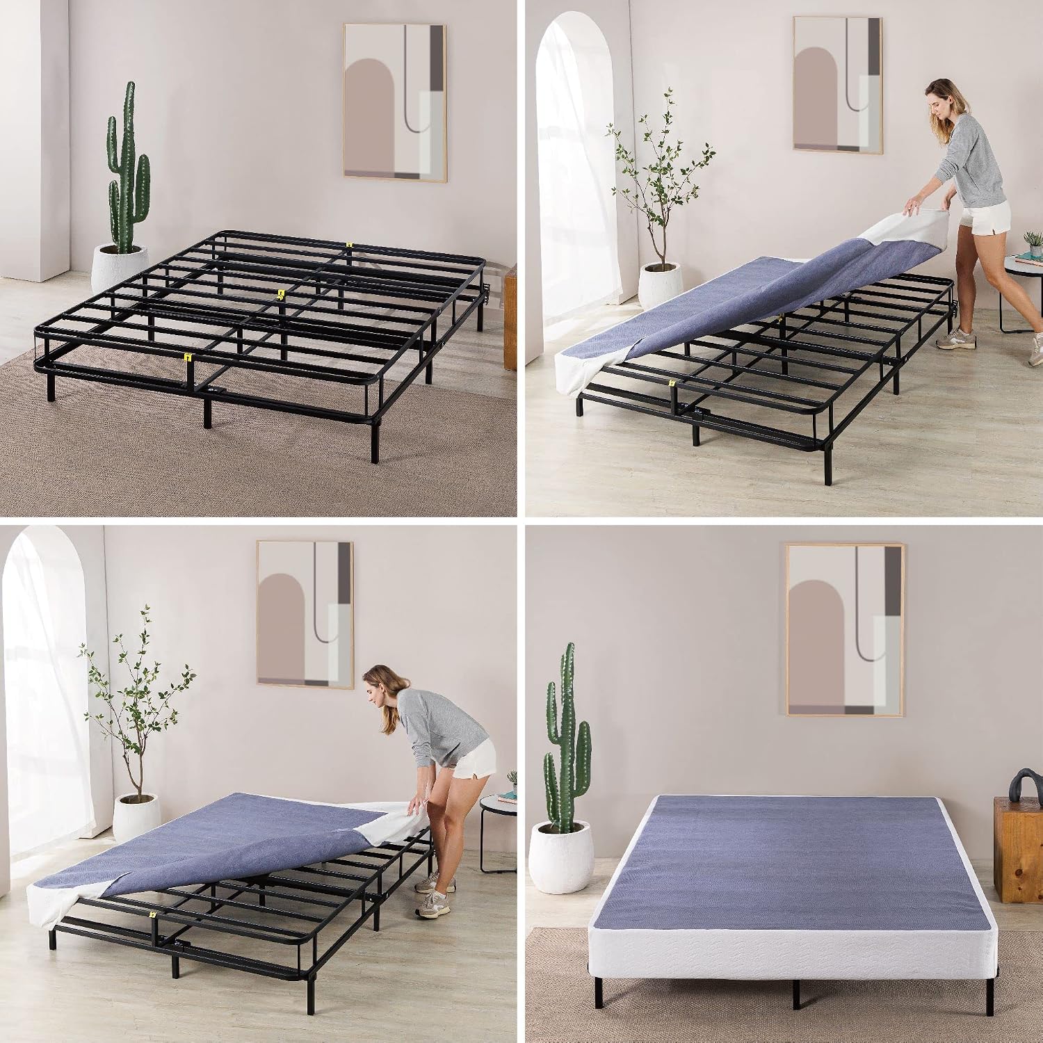 ZINUS 7 Inch Metal Smart Box Spring / 700 lbs Mattress Foundation / Strong Metal Frame / Easy Assembly, California King