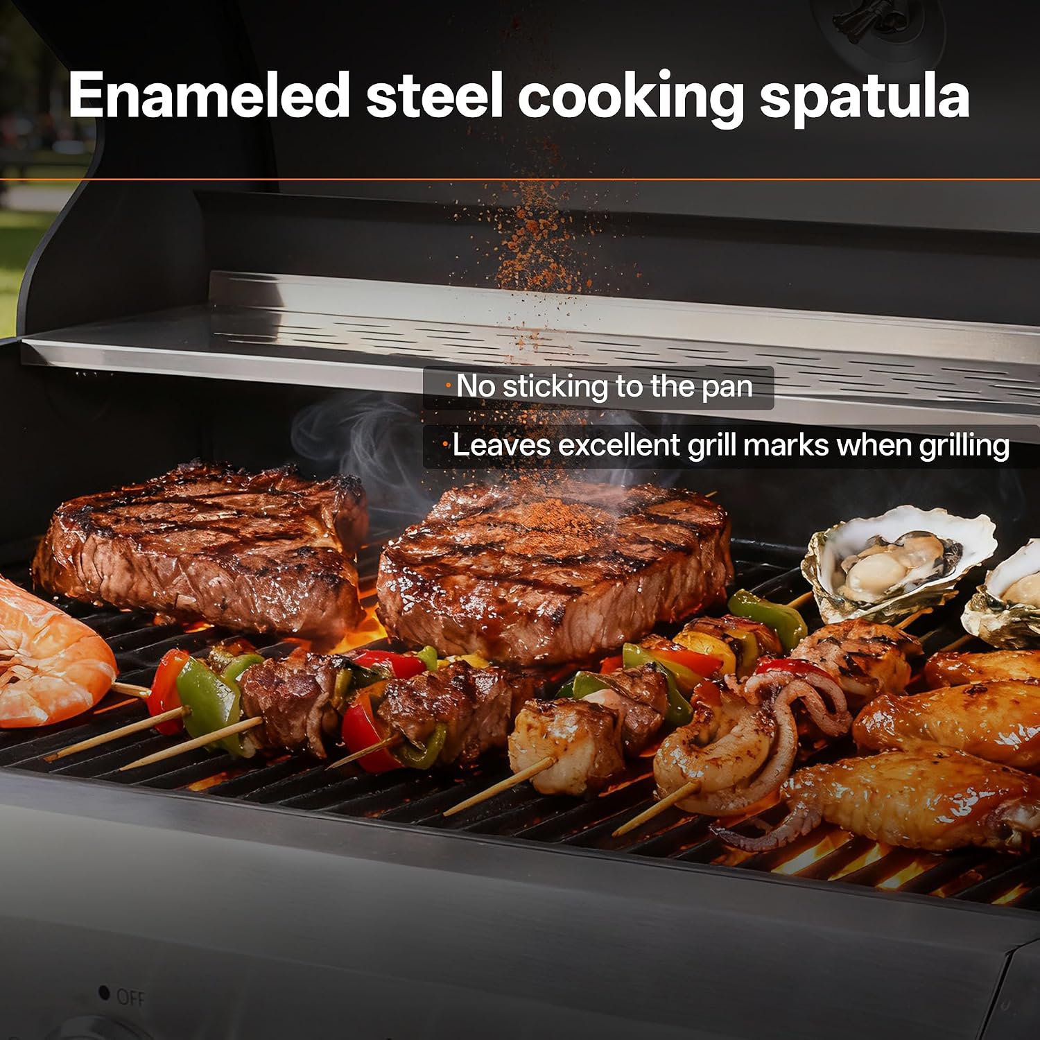 Endark 6-Burner 68,500 BTU Propane Gas Grill with Side Burner, Stainless Steel & Porcelain Grates, Wheeled BBQ Grill for Patio, Garden, Backyard, Outdoor Cooking