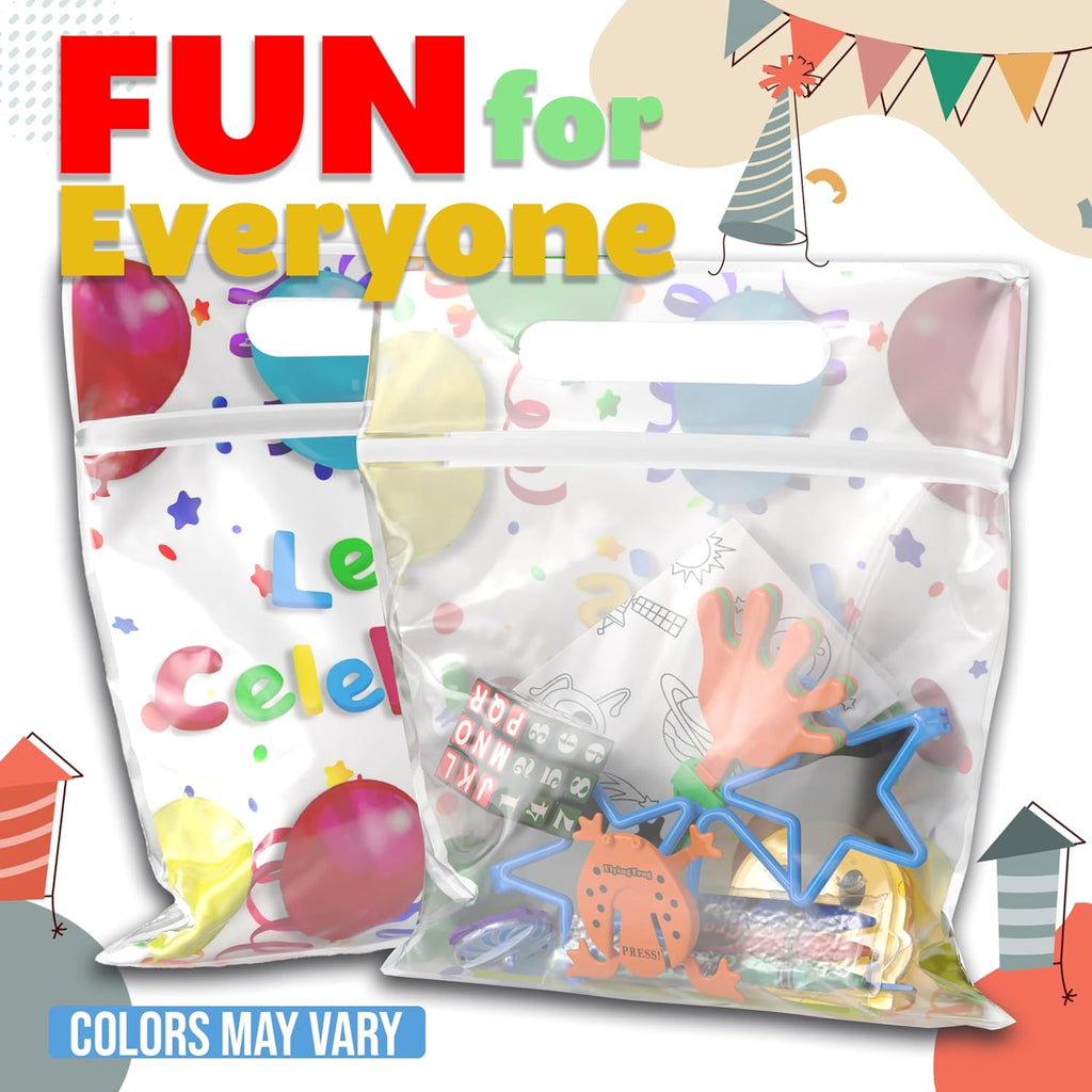 Crown Display Party Favors for Kids 50 Pre Filled Party Favor Bags - Fun Goodie Bags Stuffers for Kids with Fidget Toys and Small Toys Goody Bag Stuffers - Party Favors for Kids 4-8