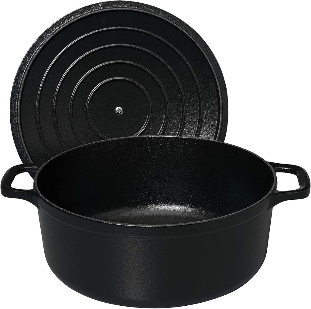 Chasseur Round Casserole, Matt Black, 20 cm, 2.3 Litre