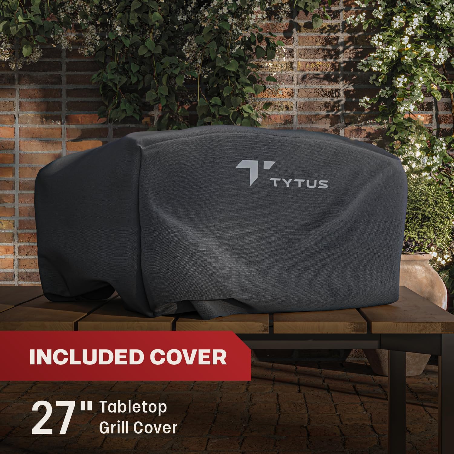 TYTUS Tabletop Electric Grill & Griddle Combo with 318 Sq. In Cooking Area and Cover, Dual-Sided Aluminum Plates, up to 500F, LCD Display with 2 Temp Probes