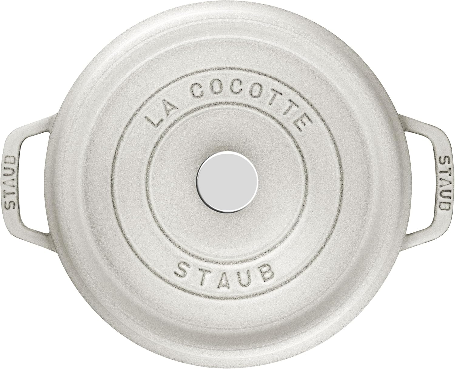 STAUB Cast Iron Round Cocotte 26 cm White Truffle