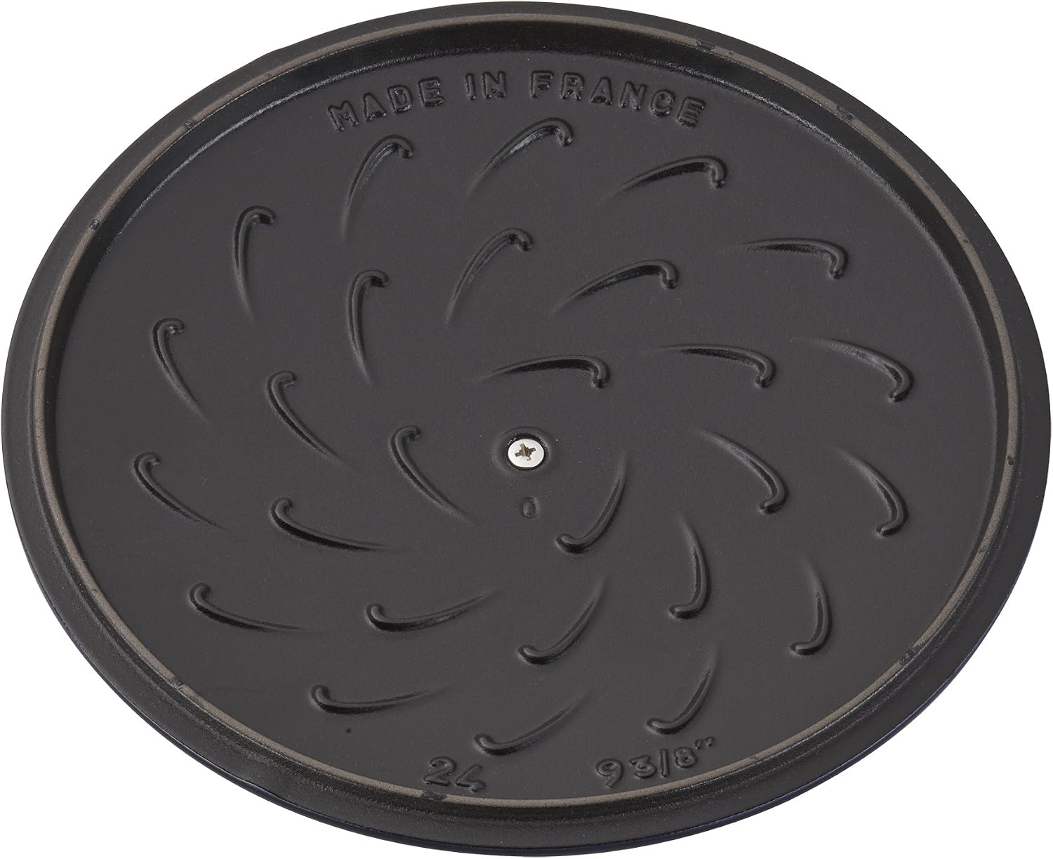 Staub Cast Iron 3.75-qt Essential French Oven Rooster - Dark Blue, Made in France