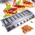 40'' Tabletop Grill Commercial LPG Gas BBQ Grill w/ 8 Burners Portable Gas Barbecues Griddle w/ 8 Independent Switches Griddle for Parties, Backyard barbeques, Camping or Picnicking