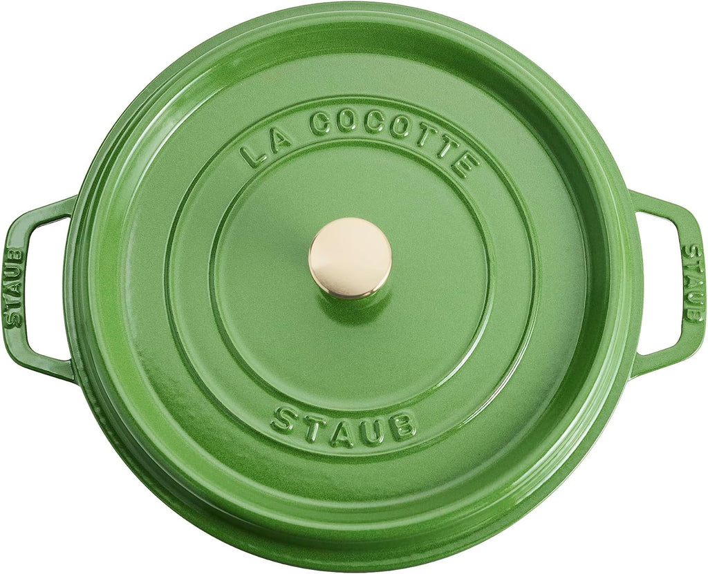 STAUB Cast Iron 5.5-qt Round Cocotte - Pistachio