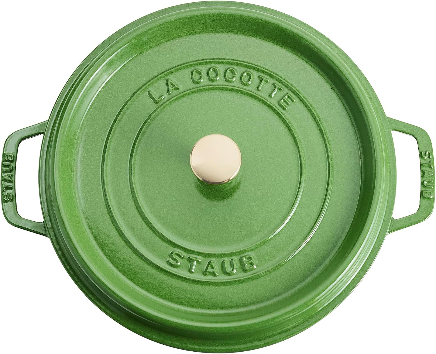 STAUB Cast Iron 5.5-qt Round Cocotte - Pistachio