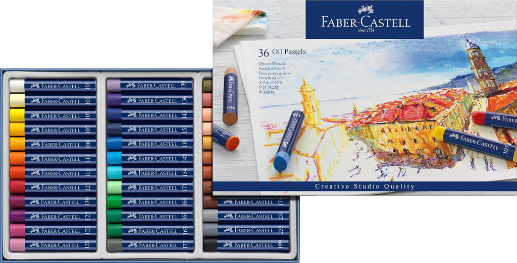 Faber-Castell Creative Studio Oil Pastel Crayons - 36 Vibrant Colors (Pack of 432)