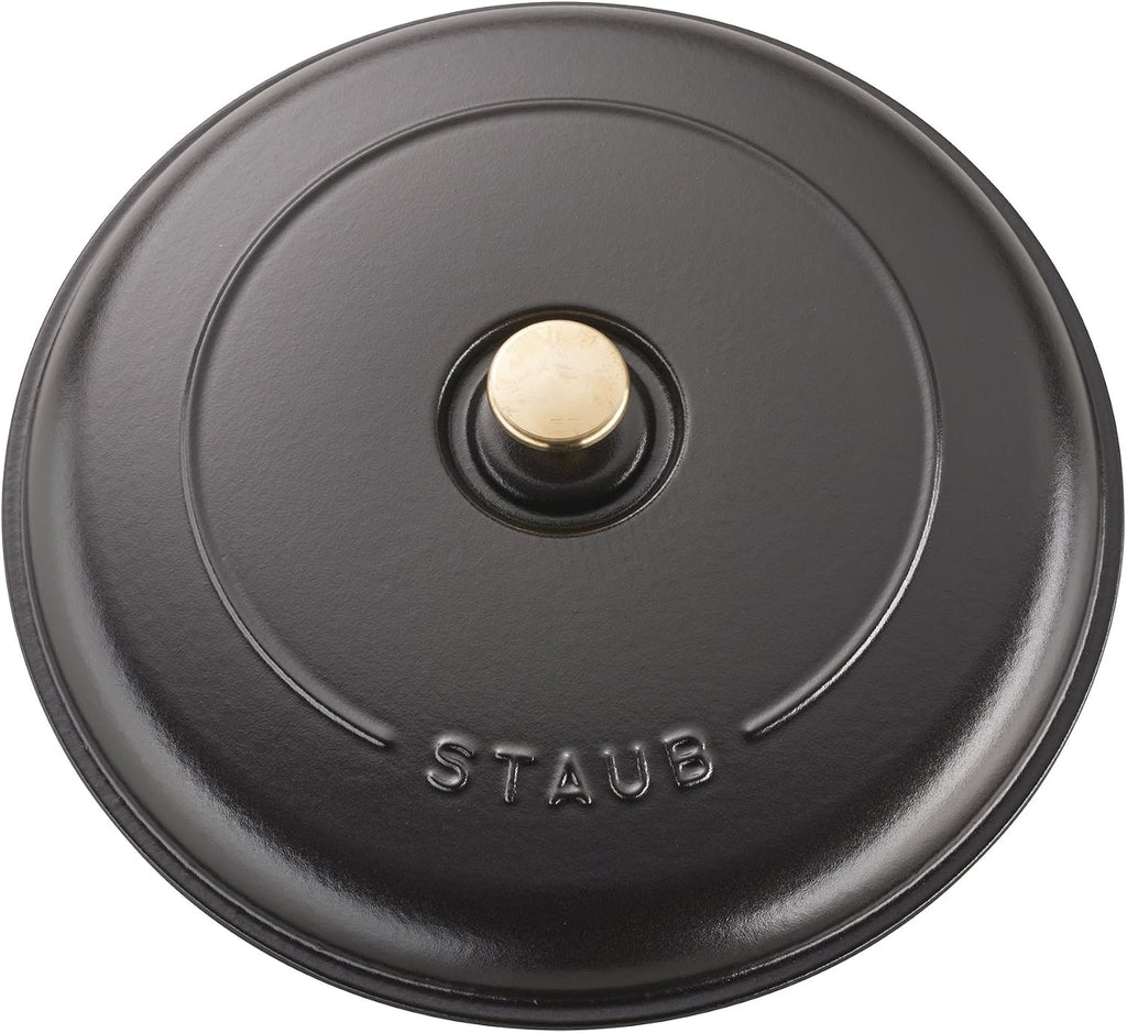 Staub Cast Iron Braiser, Dutch Oven, 3.5-quart, serves 3-4, Made in France, Matte Black