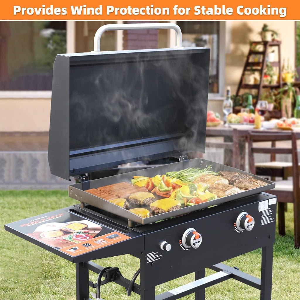 Griddle Lid for 28' Blackstone Griddle, Hard Cover with Durable Handle – Heat Retaining, Fits 28' Griddles Models 1517, 1853, 1605, 1803, 1839, 1856, 1885, 1924, 1983, 2094, 2137, 2145