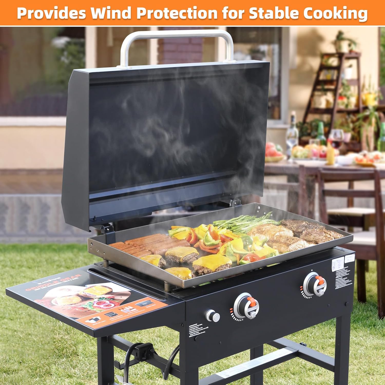 Griddle Lid for 28' Blackstone Griddle, Hard Cover with Durable Handle – Heat Retaining, Fits 28' Griddles Models 1517, 1853, 1605, 1803, 1839, 1856, 1885, 1924, 1983, 2094, 2137, 2145