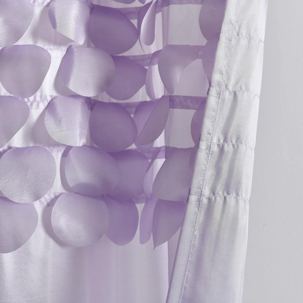 Lush Decor Lillian Shower Curtain, 72' x 72', Lilac (Pack of 6)
