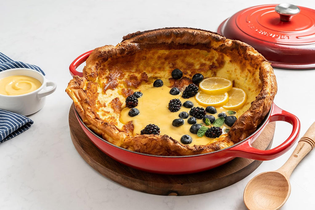 Le Creuset Enameled Cast Iron Signature Braiser, 5 qt, Cerise