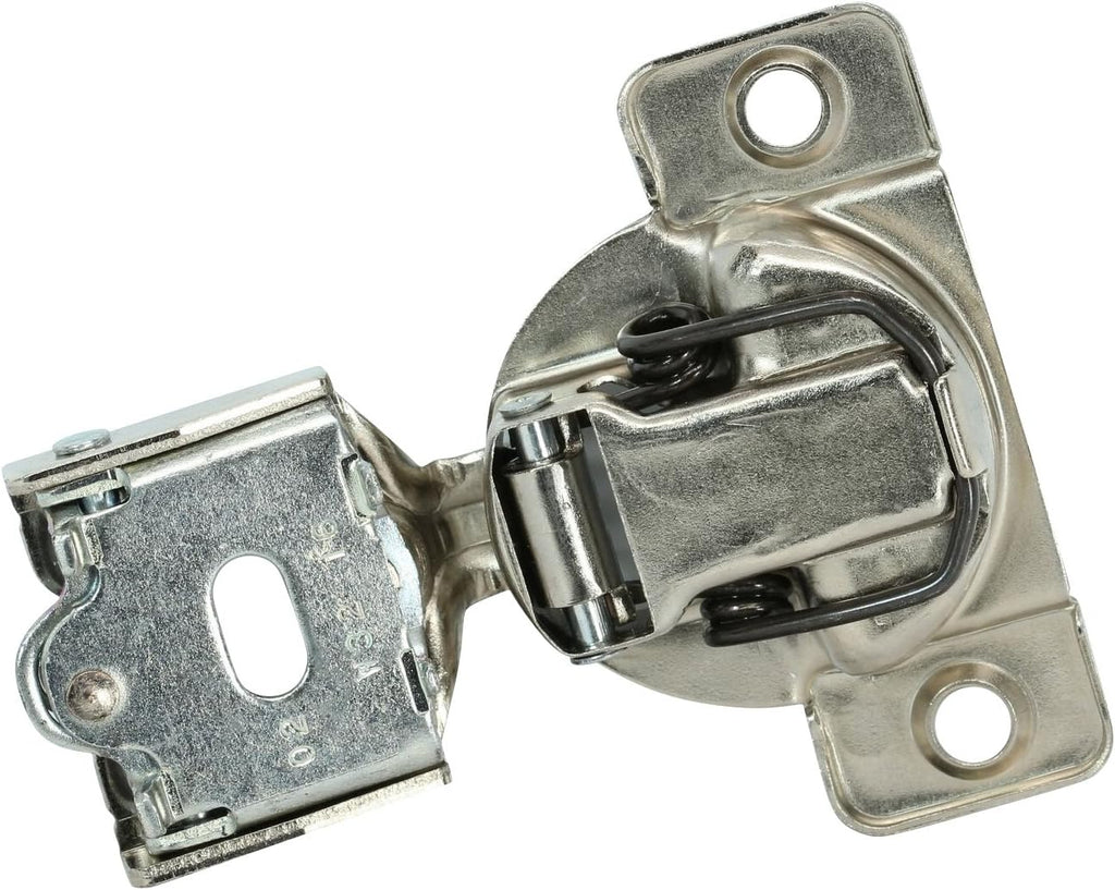 Rok Hardware 50 Pack Grass TEC 864 108 Degree 1/4' Overlay 3 Level Soft Close Screw On Compact Cabinet Hinge 04429A-15 3-Way Adjustment 45mm Screw Hole Pattern