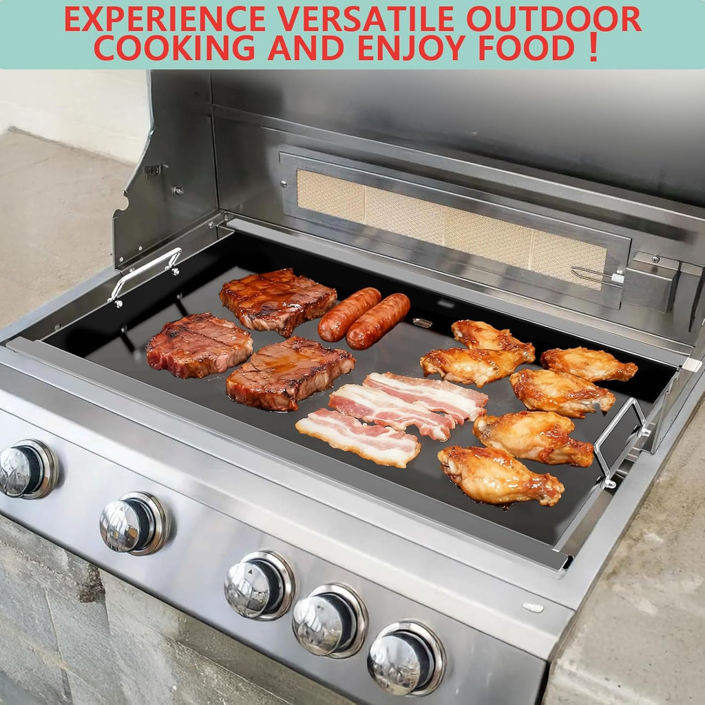 Full Size Griddle Insert for Blaze Grill 4/5 Burner Gas Grill, Flat Top Griddle Plate Replacement for BLZ-4LTE BLZ-5 Summerset Sizzler 32' & 40', RCS RJC32A, 29''L x 17.9''W No Coating-Carbon Steel